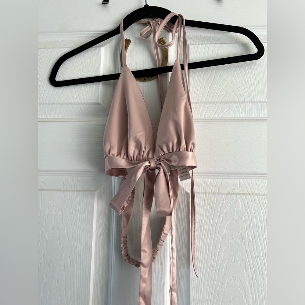 Silky bikini style top